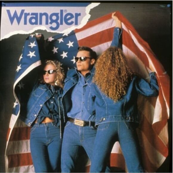 𝅺VINTAGE 80s Wrangler Blues Dark Stonewash Jeans - Picture 1 of 9